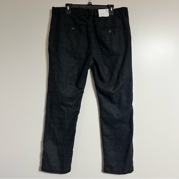 NWT Men’s Goodfellow & Co Black And Gray Patterned Slim Fit Trouser Size 38 X 32 - Picture 4 of 7